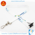 High Quality Heat Transfer Printed ID Card Holder Lanyard for Staff with Special accessory