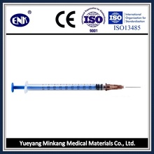 Medical Disposable Syringes, with Needle (1ml) , Luer Slip, with Ce&ISO Approved