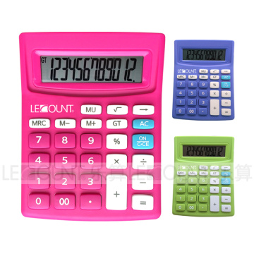 12 dígitos Opcional de impuestos de doble Power Calculadora de escritorio (LC240B)