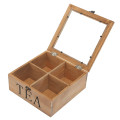 Rustic Wooden Medium Wooden Tea Bag Storage