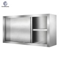 Stainless Steel Sliding Door Kitchen Wall Hanging Cabinet