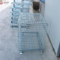 Industrial stackable storage wire containers