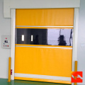 Puerta de persiana enrollable de tela de PVC rápida