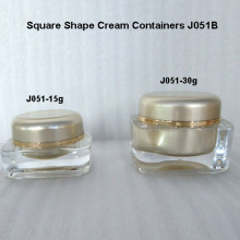 Supplier Square Shape Cream Jar Acrylic Jar