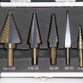 5pcs HSS STEP Drill Bits