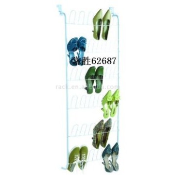 18-Pair sobre a porta Metal Shoe Rack Organizador (62687)