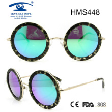 Round Shape Handmade Acetate Sunglasses (HMS448)