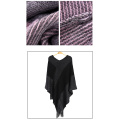 Women's Elegant Knitted Shawl Poncho