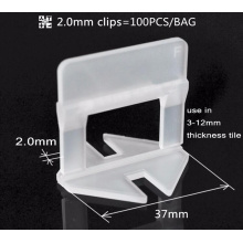 2mm White Flat Clip for Tile Leveling System
