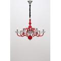 Modern Design Living room lighting Red Glass Chandelier