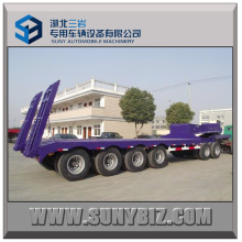 100t 4axles Low Bed Semi Trailer