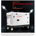 5kw-15kw four-wheel mobile silent diesel generator enclosed