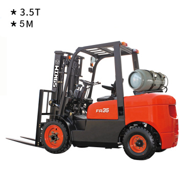 3.5 T Gasoline&LPG Forklift 5m Lifting Height