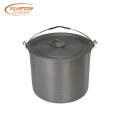 Pote de camping de aluminio al aire libre 6.5L para picnic al aire libre