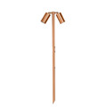 LEDER Landscape Outdoor Copper Twin LED Spike Light