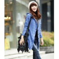 Winter Warmer Women Long Red Cardigan Knit Sweater Coat