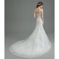 OEM Sweatheart A-Line embroidery  Sexy Backless Bridal Gown Train Lace Wedding Dresses