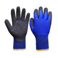 Hiver, gants de travail avec 3/4 recouvert de noir Sandy Nitrile sur la paume (N1612)