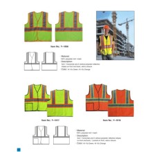 Protección de seguridad Ciclismo En20471 chaleco de seguridad reflectante amarillo de alta visibilidad