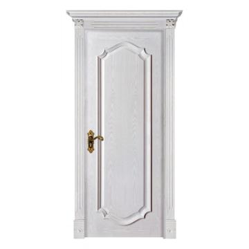 Puerta blanca de chapa de madera maciza para dormitorio