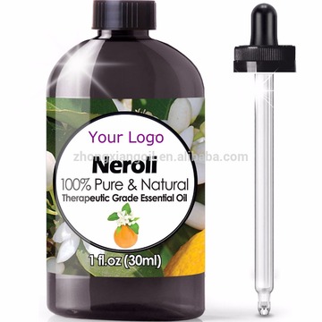 OEM Custom label and packaging box neroli oil