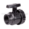 PP COMPRESSION SINGLE UNION BALL VALVE (FEMALE THREAD)