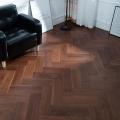 Natural walnut herringbone Engineered wood flooring