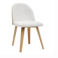 Restaurant Upholstered Nordic Elegant Dinning Wood Chair