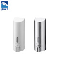 White Plastic Wall Mounted Liquid Manual Soap Dispenser