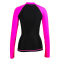 Seaskin Front Zip Surf Rash Gaurds For Womens