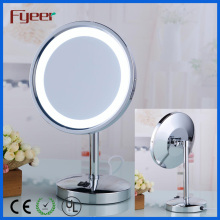 Fyeer 8 Inch Single Side Round Makeup LED Table Mirror