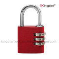 Colorful Aluminum Alloy Digital Code Combination Lock for Bag