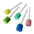 Disposable medical sponge stick foam oral swab