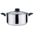 Stainless steel stove top fryer pot with baskets