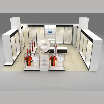 Fashion Exhibition Showroom Wood Display Stand