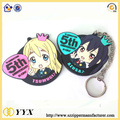 Promotional cartnoon character pvc rubber keychain