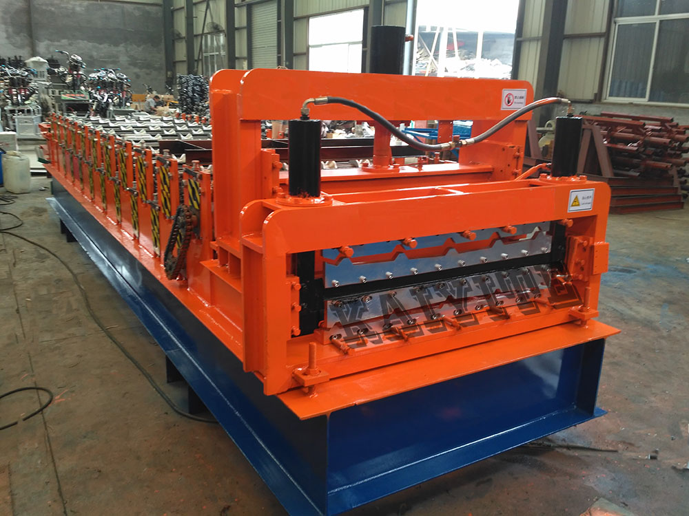 galzed double layer roll forming machine