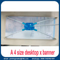 Mini Desktop X-banner Economical Tabletop Display