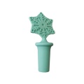 green silicone wine stopper