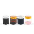 Amber 100ml glass cream cosmetic jar with cap