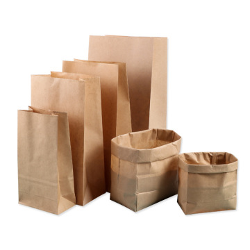 Wholesale recycle white packaging paper bag waterproof manufacturer custom with your own logo brown kraft paper bag