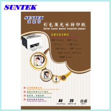 STC-T07 Laser blanco agua diapositiva etiqueta agua transferencia de papel