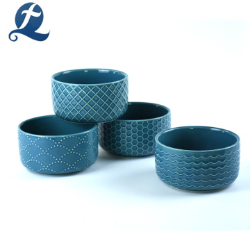 New Fashion Großhandelspreis Custom Printing Keramik Salatschüssel mit Deckel