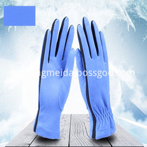 Fleece Gloves Blue