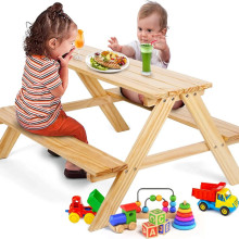 Wooden Picnic and Dinning Table for Toddlers