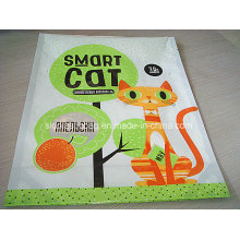 Bolsa compacta impressa de bolso plano para embalagem Cat Smart