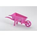 Dollhouse wooden Wheelbarrow in various colors