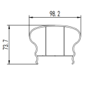 billige Deckgeländer Aluminiumprofil Extrusionsformen