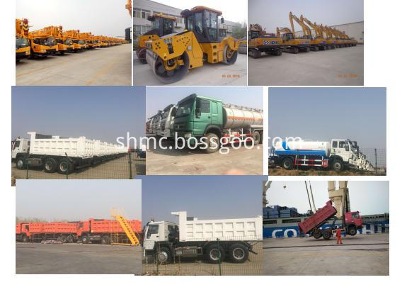 Our trucks and machinery for export