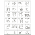 Aluminium profiles 55mm bathroom door